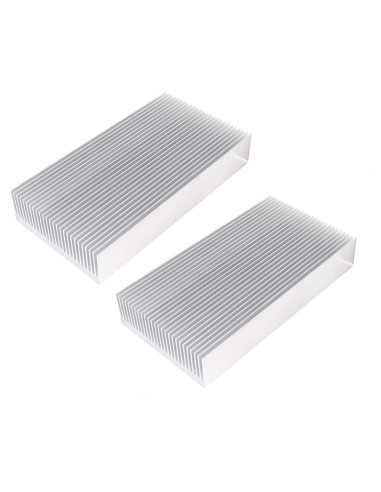 Paquete de 2 Disipadores de Calor de Aluminio WeiMeet 150mm x 80mm