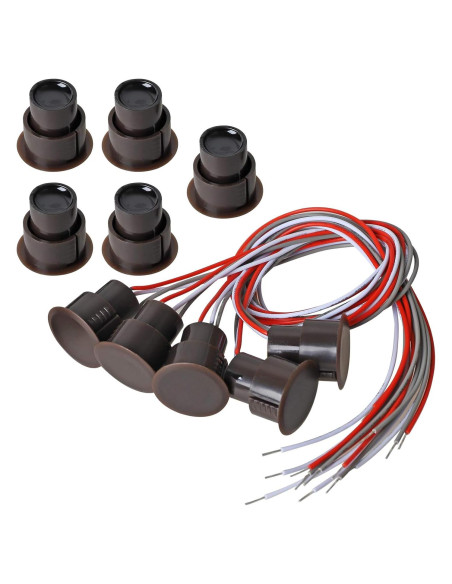 Interruptor Magnético Recesado BNYZWOT RC-36 para Alarma - 5 Juegos