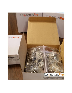 Capuchas Metálicas DB9 con Tornillos Cortos - Paquete de 10