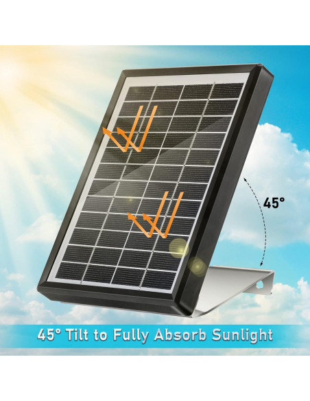 Panel Solar 12V 3.5W Sumind Impermeable con Soporte de Aluminio