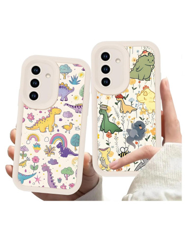 Paquete de 2 Fundas de Dinosaurio Kawaii para Samsung A15 5G