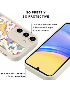 Paquete de 2 Fundas de Dinosaurio Kawaii para Samsung A15 5G 2