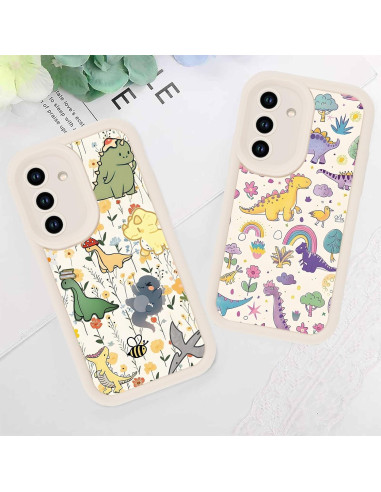 Paquete de 2 Fundas de Dinosaurio Kawaii para Samsung A15 5G