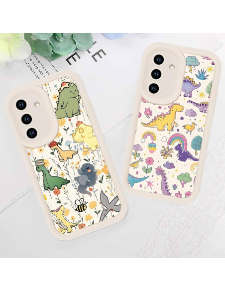 Paquete de 2 Fundas de Dinosaurio Kawaii para Samsung A15 5G