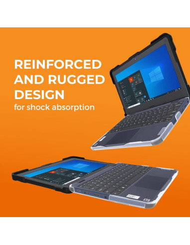 Funda SlimTech Gumdrop para Laptop Lenovo 100e/100w Gen 3 - Negra