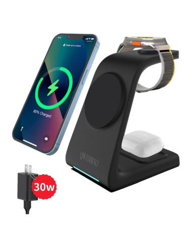 Estación de Carga Inalámbrica 3 en 1 CYSPO M3 para Apple
