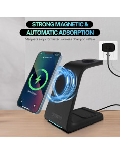 Estación de Carga Inalámbrica 3 en 1 CYSPO M3 para Apple 2