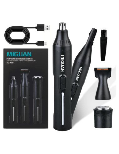 Recortador de Vello Nasal Fululuer 4 en 1 USB Carga Lavable