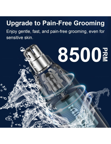 Recortador de Vello Nasal Fululuer 4 en 1 USB Carga Lavable