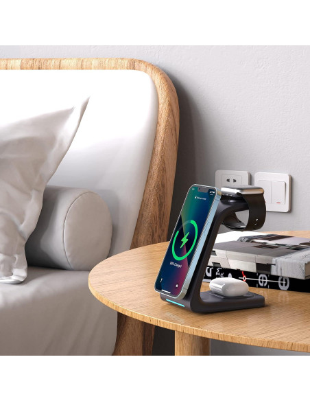 Estación de Carga Inalámbrica 3 en 1 CYSPO M3 para Apple