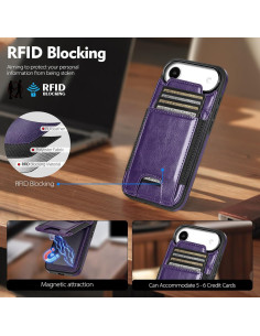 Funda Cartera SkyEagle para iPhone 17 Air - Cuero PU RFID 2