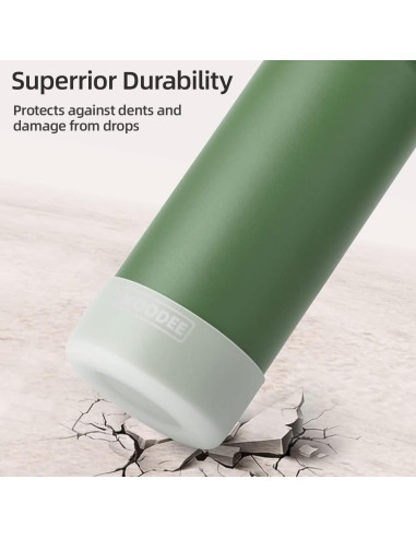 Botella de Agua Aislada Koodee 532 ml Acero Inoxidable Verde