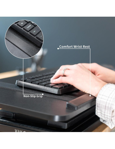 Elevador de Teclado Ergonómico VIVO TKR1 Ajustable 76 cm