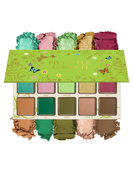 Paleta de Sombra de Ojos Verde MAKI YIKA 10 Tonos Alta Pigmentación