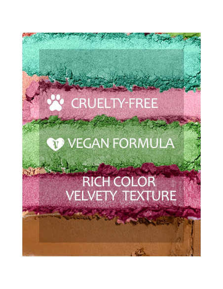 Paleta de Sombra de Ojos Verde MAKI YIKA 10 Tonos Alta Pigmentación