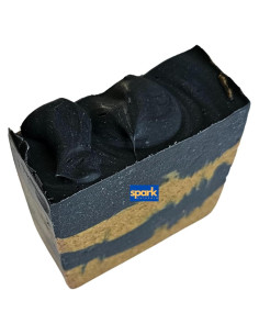 Jabón Natural para Piel Grasa y Acneica - Cúrcuma y Carbón Activado