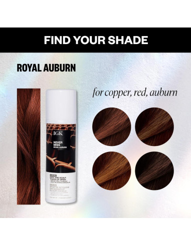 Spray Corrector de Raíces IGK Hair 56.7 ml - Castaño