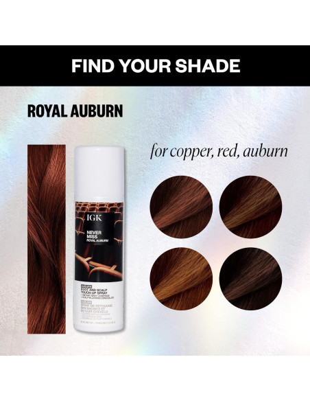 Spray Corrector de Raíces IGK Hair 56.7 ml - Castaño