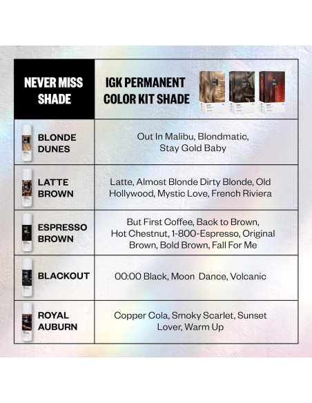 Spray Corrector de Raíces IGK Hair 56.7 ml - Castaño