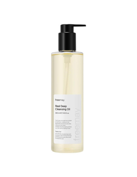 Freemay Aceite Limpiador Profundo 330ml - Maquillaje Resistente