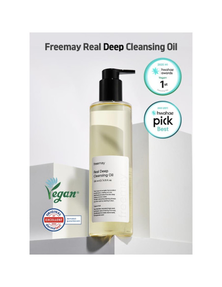 Freemay Aceite Limpiador Profundo 330ml - Maquillaje Resistente