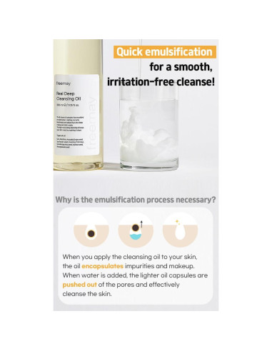 Freemay Aceite Limpiador Profundo 330ml - Maquillaje Resistente