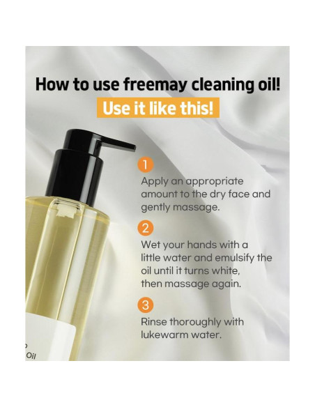 Freemay Aceite Limpiador Profundo 330ml - Maquillaje Resistente