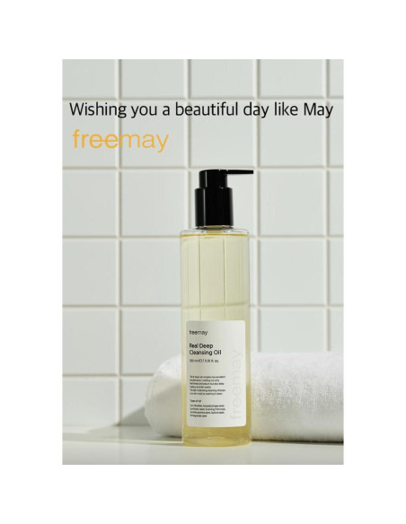 Freemay Aceite Limpiador Profundo 330ml - Maquillaje Resistente