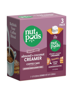 Crema de Café Sin Azúcar nutpods 3x11.2oz Vegana Keto