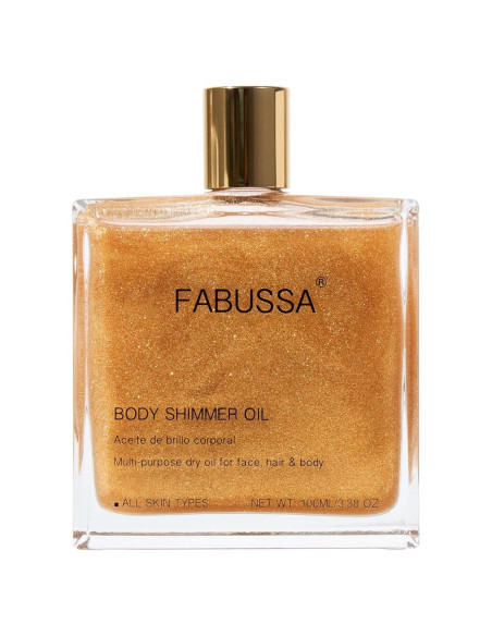 Aceite Brillante Fabussa 100 ml - Iluminador Hidratante Dorado