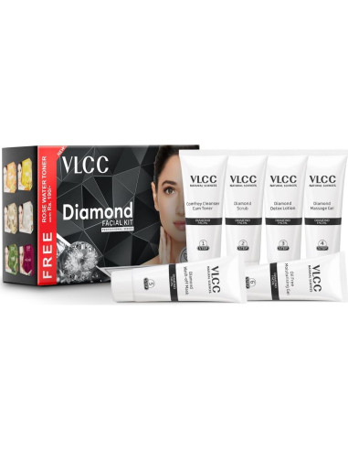 Kit Facial Profesional VLCC con Bhasma de Diamante 180g