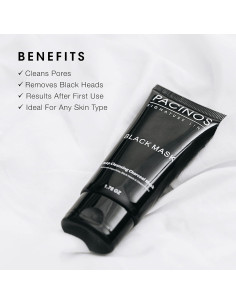 Mascarilla Negra Purificante Pacinos 50 g - Carbón Activado 2
