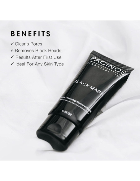 Mascarilla Negra Purificante Pacinos 50 g - Carbón Activado