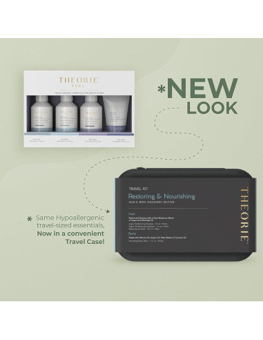 Kit de Viaje Theorie - Hidratación y Reparación Cabello y Piel