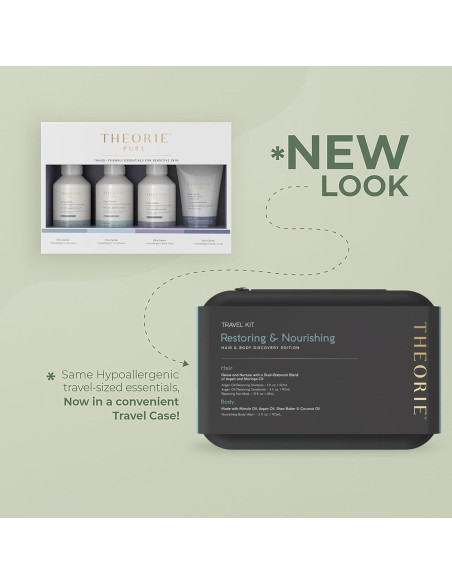 Kit de Viaje Theorie - Hidratación y Reparación Cabello y Piel