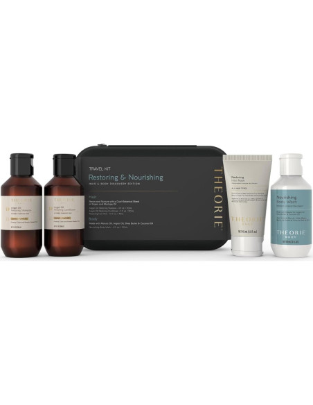 Kit de Viaje Theorie - Hidratación y Reparación Cabello y Piel