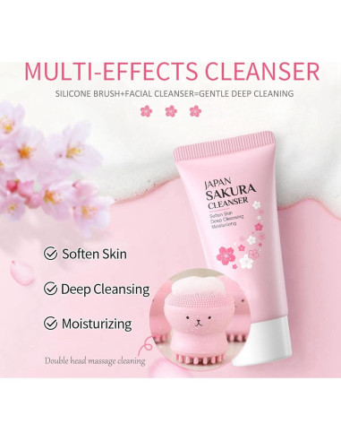 Kit de Cuidado de Piel Sakura LAIKME 7 en 1 para Mujeres