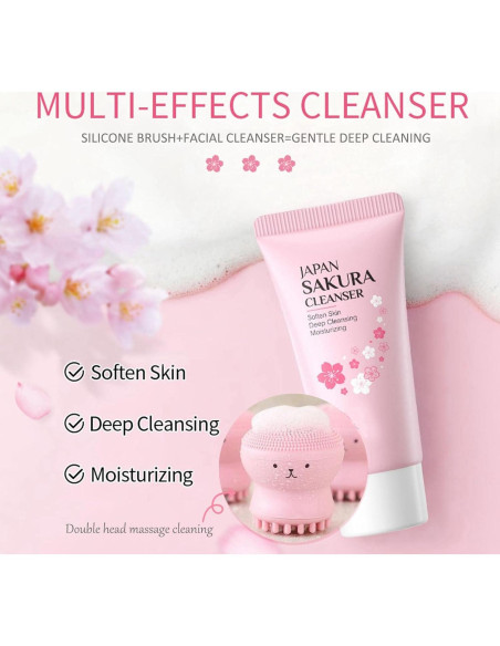 Kit de Cuidado de Piel Sakura LAIKME 7 en 1 para Mujeres