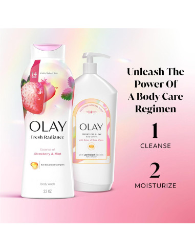 Gel de Ducha Olay 88.7 ml Fresa y Menta - Paquete de 24