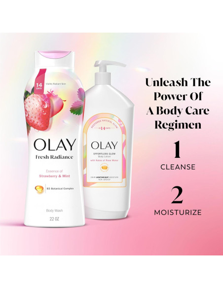 Gel de Ducha Olay 88.7 ml Fresa y Menta - Paquete de 24