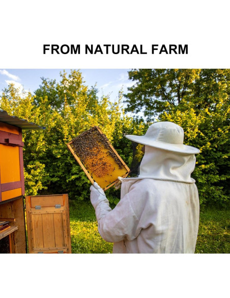 Pellets de Cera de Abeja Orgánica 0.91 kg Amastika para Velas y Cuidado de la Piel