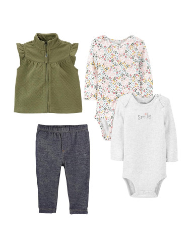 Conjunto de 4 Piezas para Niñas Bebé Carter's 24 Meses