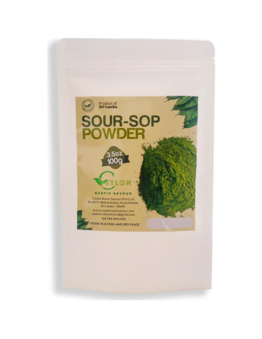 Polvo de Hoja de Guanábana 100g 100% Natural Sin Aditivos