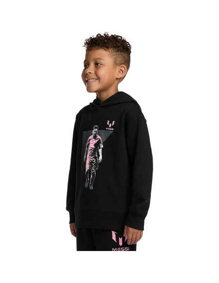 Sudadera con Capucha para Niños Messi - Forro Polar, Talla 6