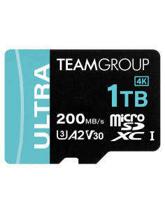 Tarjeta Micro SDXC TEAMGROUP 1TB A2 U3 V30 200/170 MB/s