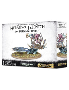 Miniatura Heraldo de Tzeentch en Carroza Ardiente Games Workshop