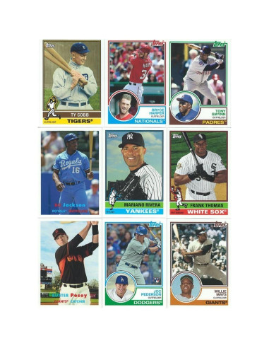 Conjunto Completo 300 Tarjetas Topps Archives 2015 Béisbol Mint