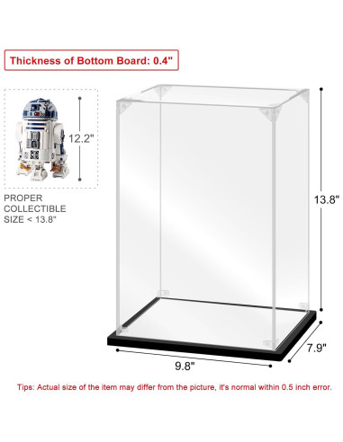 Caja de Exhibición Acrílica Instnovny 24.9x20.1x35.1 cm Negra