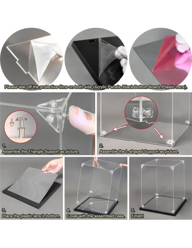 Caja de Exhibición Acrílica Instnovny 24.9x20.1x35.1 cm Negra