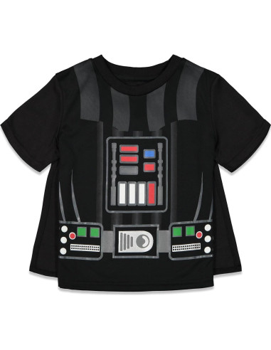 Conjunto 3 Piezas Darth Vader para Niños - Camiseta, Pantalones Cortos y Capa